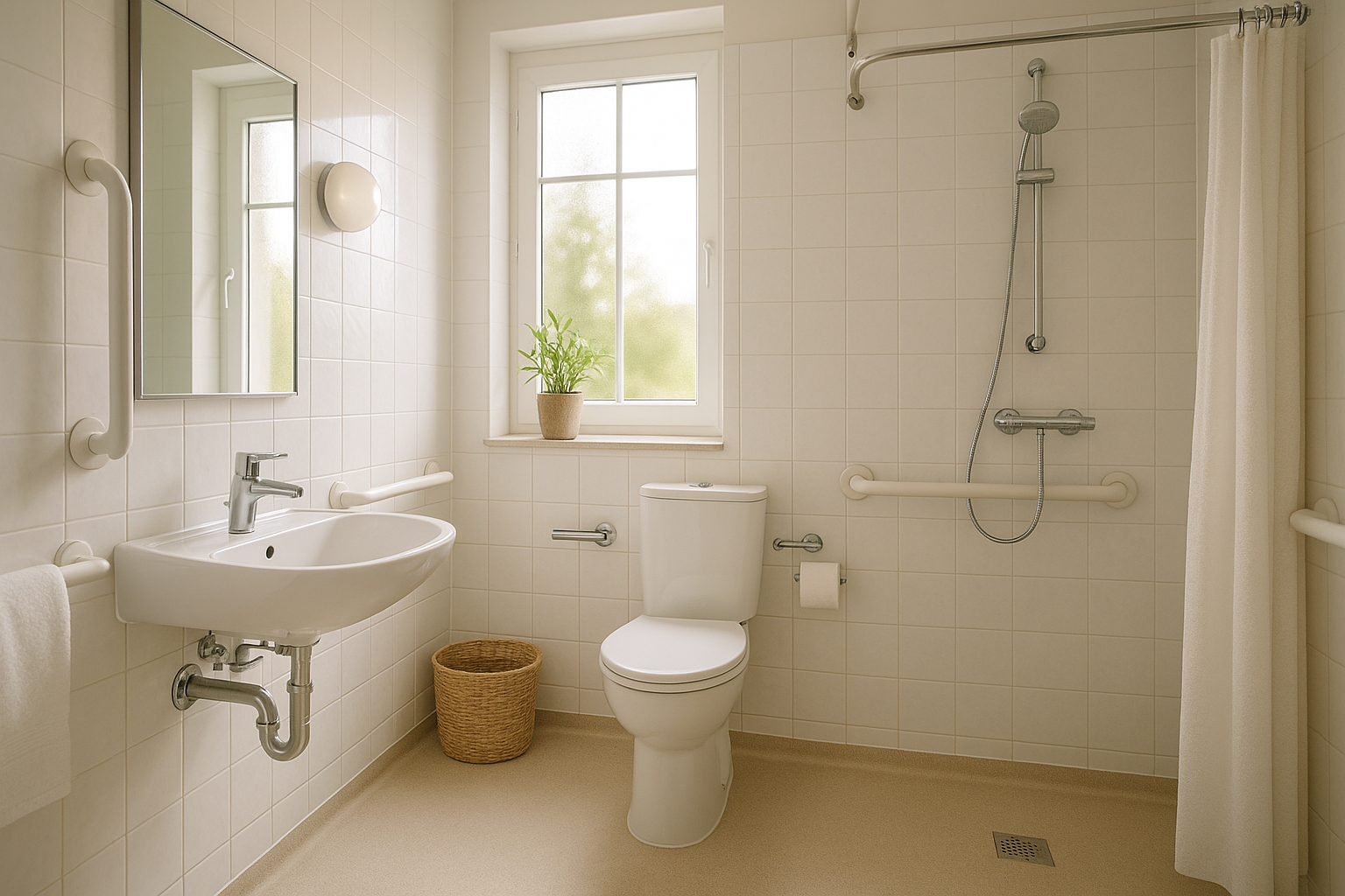 Small Bathroom Aging-in-Place Ideas