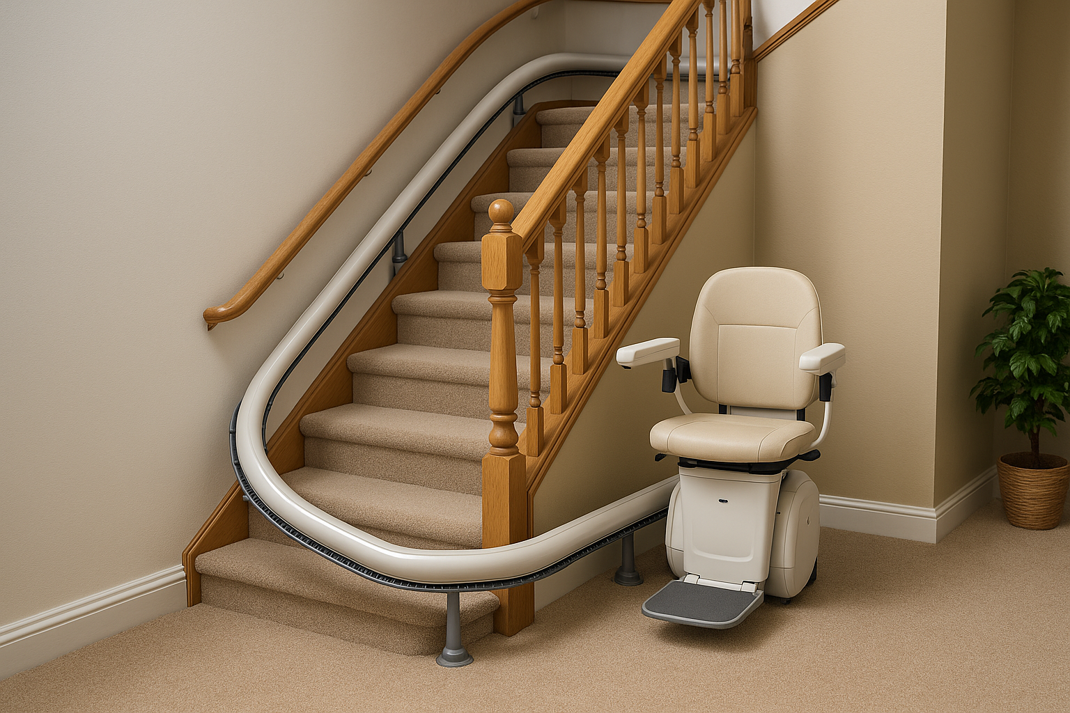 Straight vs Curved Stair Lift: Which Do You Need?
